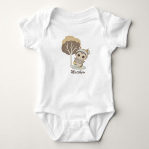 Body Para Bebé Winter Boho Penguin Baby Bodysuit
