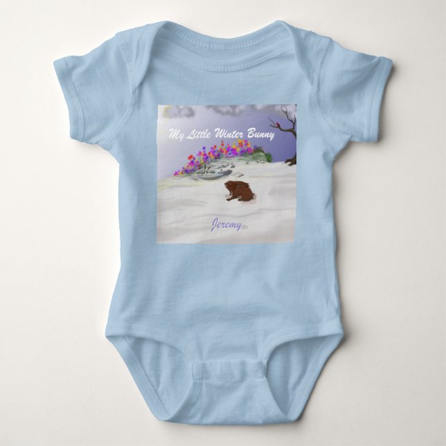 Body Para Bebé Winter Bunny (Anverso)