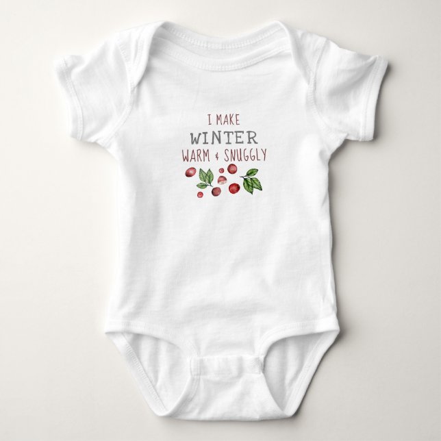 Body Para Bebé Winter Snuggly Baby Bodysuit (Anverso)