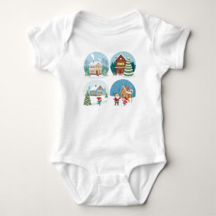 Body Para Bebé Winter Wonderland Baby Bodysuit.