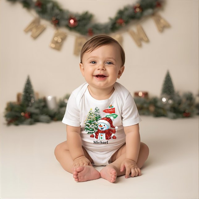 Body Para Bebé Winter Wonderland - Personalized Baby Bodysuit (Subido por el creador)