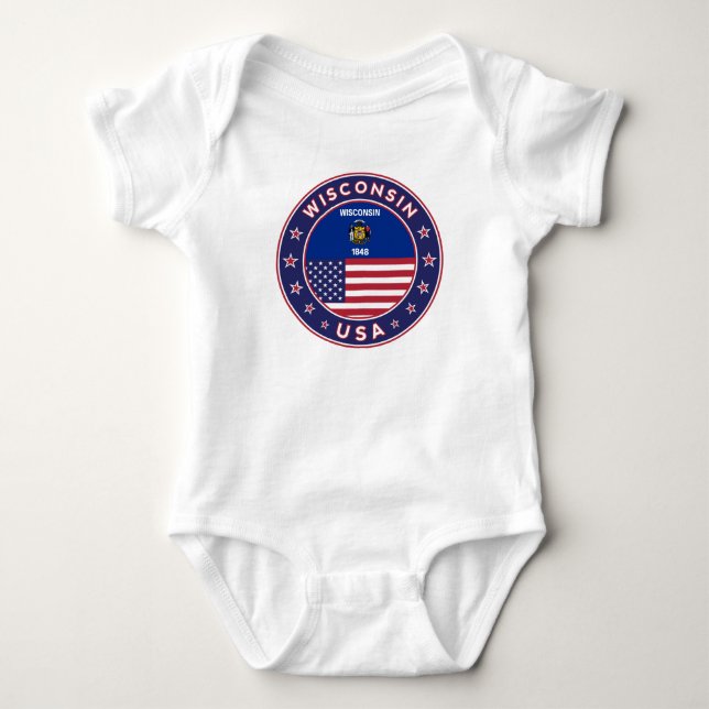 Body Para Bebé Wisconsin (Anverso)