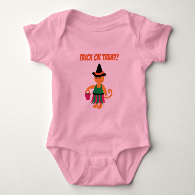 Body Para Bebé Witch Kitty (Anverso)