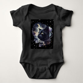 Body Para Bebé Witchams Dreams Black Cat and Stars
