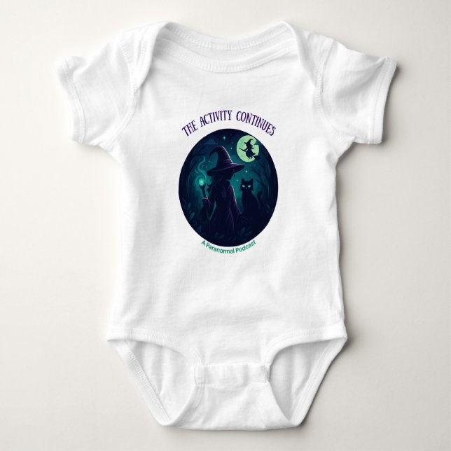 Body Para Bebé Witchy Design for Kids, Light Baby Bodysuit (Anverso)