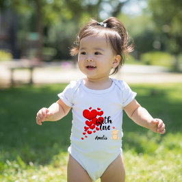 Body Para Bebé With Love Personalized Baby Bodysuit