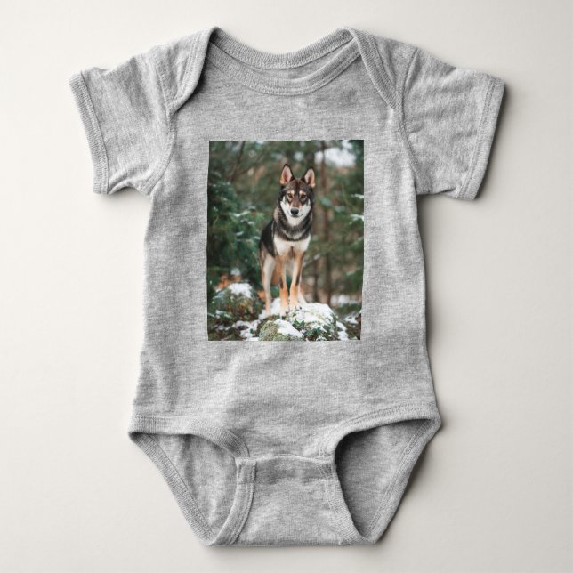 Body Para Bebé Wolfdog (Anverso)
