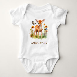 Body Para Bebé Woodland Animal Deer Baby Shower
