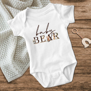 Body Para Bebé Woodland Animals Boho Baby Bear