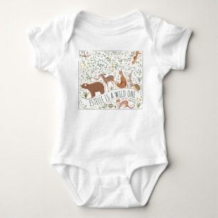 Body Para Bebé Woodland Animals Forest Friends Baby Shower