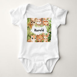 Body Para Bebé Woodland Boy Baby Shower