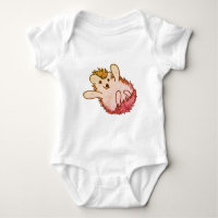Woodland Red Naranja Happy Cute Hedgehog