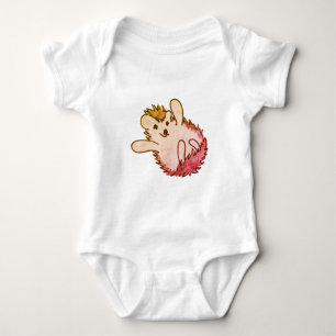 Body Para Bebé Woodland Red Naranja Happy Cute Hedgehog