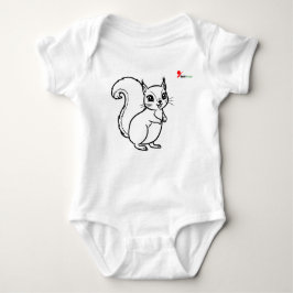 Body Para Bebé Woodland Squirrel Baby Bodysuit