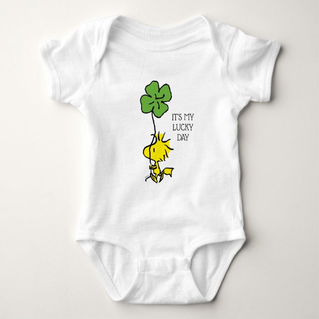 Body Para Bebé Woodstock cargando Shamrock (Anverso)