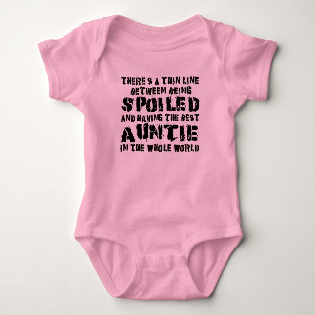 Body Para Bebé world's greatest auntie baby bodysuit (Anverso)