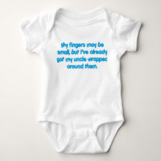 Body Para Bebé Wrapped de mi tío (azul)