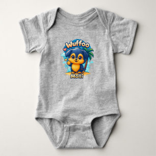 Body Para Bebé Wuffoo Molli Cute Kawaii Cachorro Isla Tropical