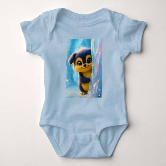 Body Para Bebé Wuffoo Molli Cute Kawaii Puppy Ice cave (Anverso)