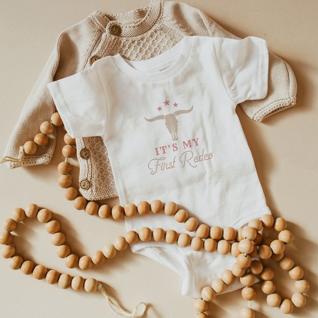 Body Para Bebé WYNONA Cowgirl Rosa Primera fiesta de cumpleaños d (Subido por el creador)