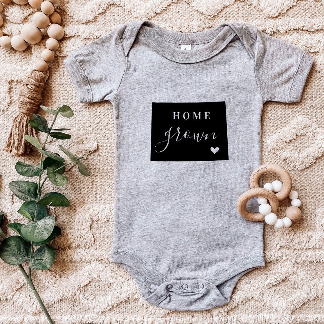 Body Para Bebé Wyoming Home Grown State Tee (Subido por el creador)