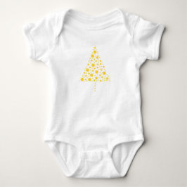 Body Para Bebé #XmasBaby goldener Weihnachtsbaum