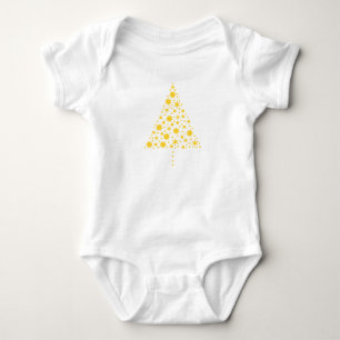 Body Para Bebé #XmasBaby goldener Weihnachtsbaum