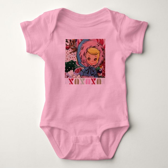 Body Para Bebé XOX Sra. Susie Skier Romper (Anverso)
