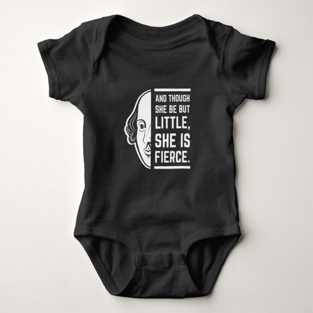 Body Para Bebé Y Aunque Sea Pequeña, Es Una Cita Feroz (Anverso)