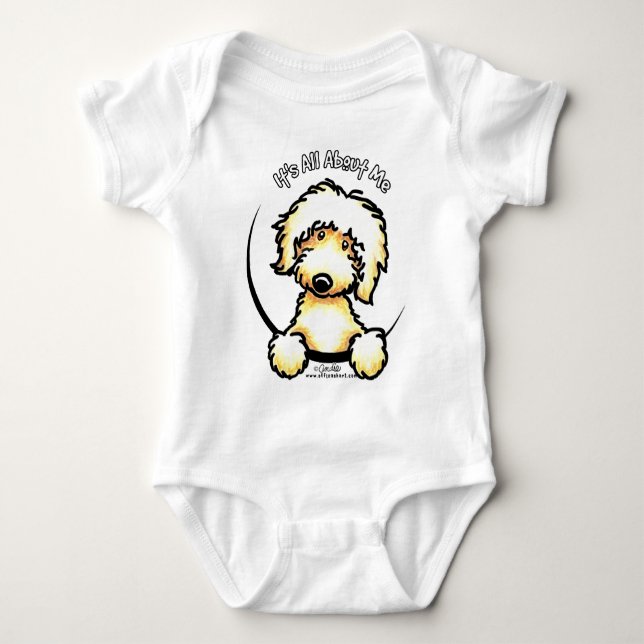 Body Para Bebé Yellow Labradoodle IAAM (Anverso)