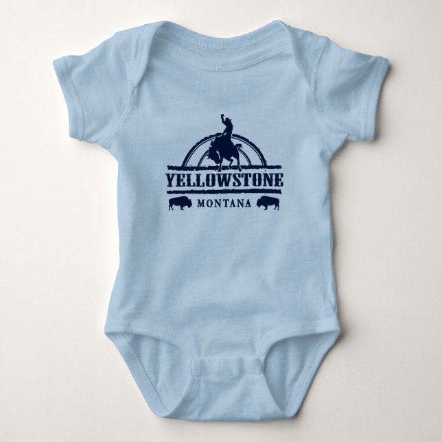 Body Para Bebé Yellowstone Montana (Anverso)