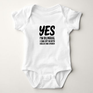 Body Para Bebé YES I'M BILINGUAL Infant Bodysuit Spanish/English
