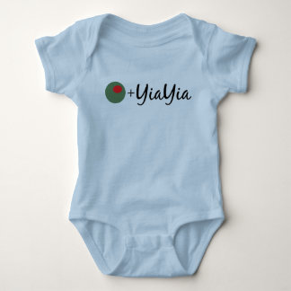 Body Para Bebé YiaYia verde oliva