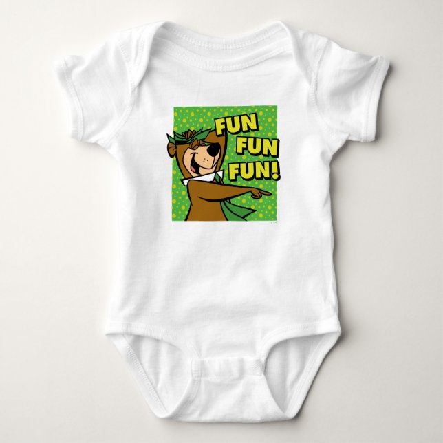 Body Para Bebé Yogi Bear Fun Fun Fun (Anverso)