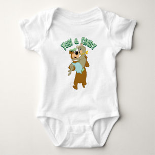 Body Para Bebé Yogi Bear llevando a Cindy Bear