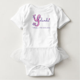 Body Para Bebé Yolanda chicas nombre y significa camiseta monográ