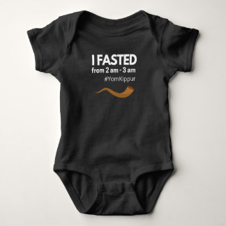 Body Para Bebé Yom Kippur Jewish Baby I Fasted