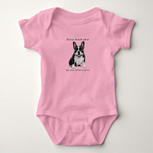 Body Para Bebé You Had Me at the First Snort – French Bulldog Bab