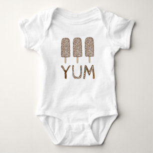 Body Para Bebé YUM Chocolate Eclair Ice Cream Popsicle Summer