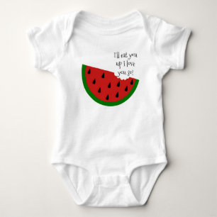 Body Para Bebé Yummy in my Tummy Watermelon Baby Shirt