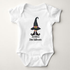 Body Para Bebé Zapatos de bruja minimalista lindos de Halloween S