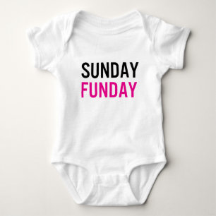 Body Para Bebé Zazzle Sunday Funday Baby One Pie