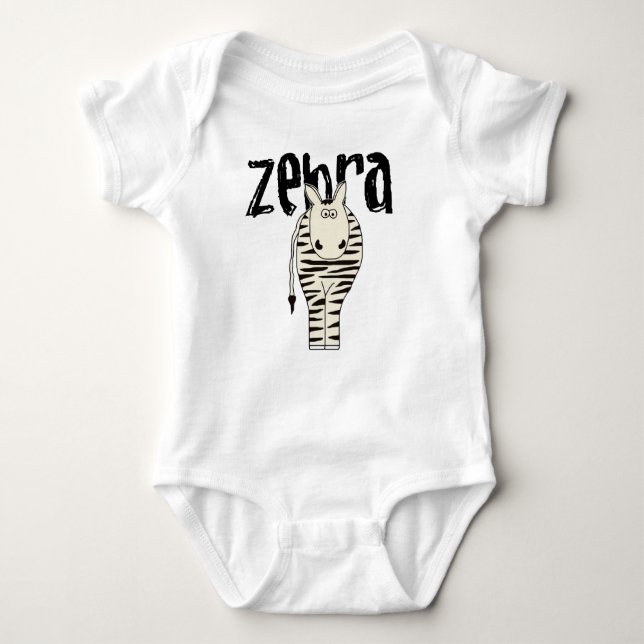 Body Para Bebé Zebra (Anverso)