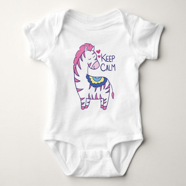 Body Para Bebé Zebra (Anverso)