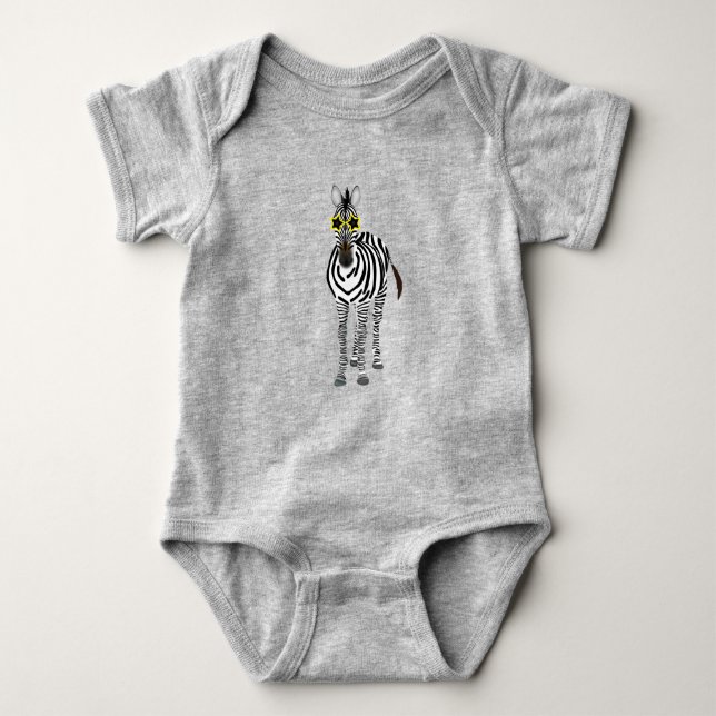 Body Para Bebé Zebra Baby Bodysuit (Anverso)
