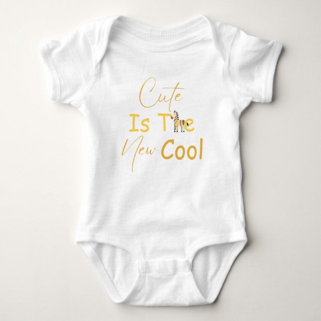 Body Para Bebé Zebra Baby Clothes Cute Quote Cool Humor Stripes (Anverso)