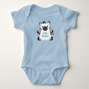 Body Para Bebé Zebra Baby Shower Blue