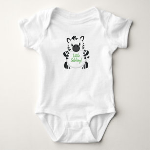 Body Para Bebé Zebra Baby Shower Green