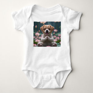 Body Para Bebé Zen Puppy en Lotus - Baby Bodysuit