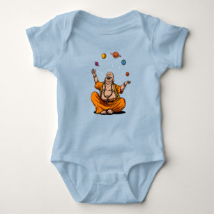Body Para Bebé Zen Yoga Buda malabarillando planetas espaciales m